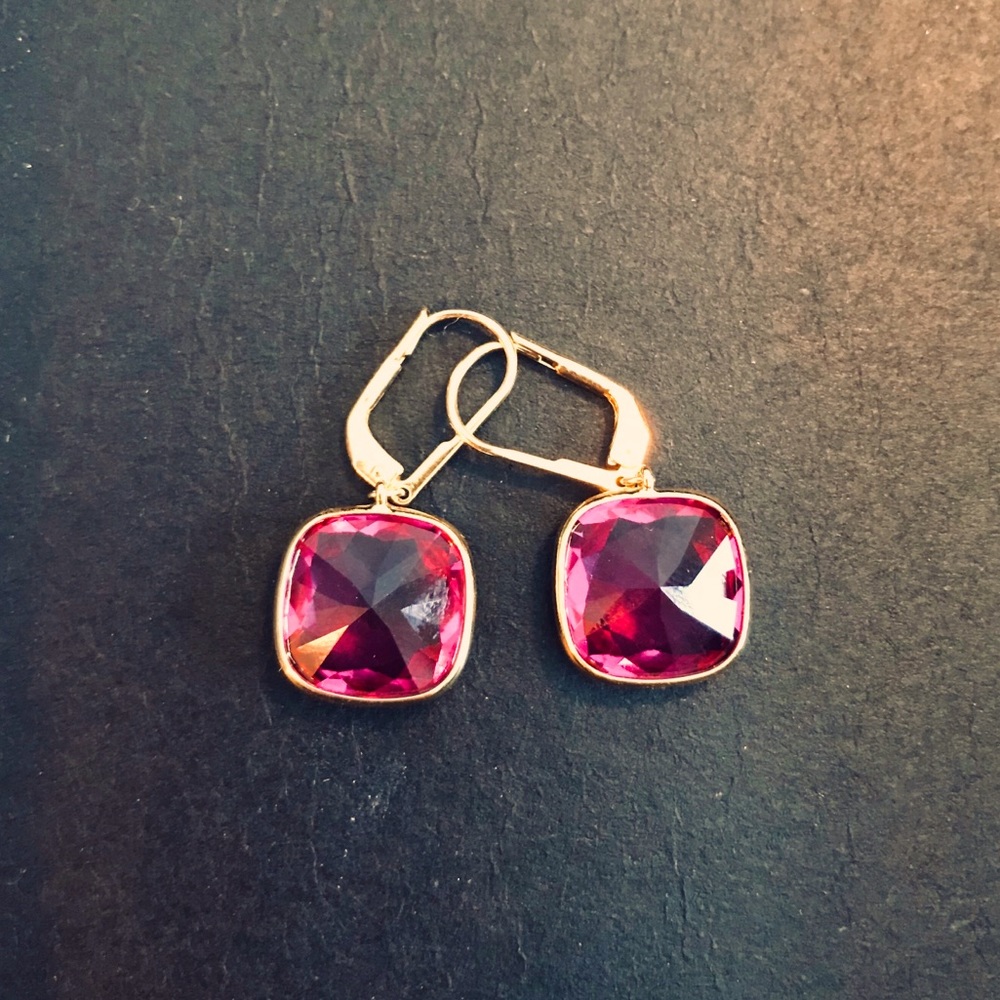 Swarovski Crystal and Gold Earrings